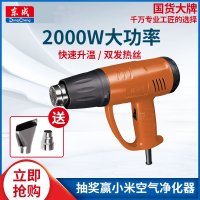东成(Dongcheng)大功率热风枪小型2000W可调温电烤枪汽车贴膜收缩膜热风枪(s5t)