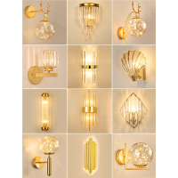 (作为赠品确认收货优质评价再发)法耐现代简约水晶壁灯北欧轻奢客厅背景墙楼梯过道灯走廊卧室床头灯