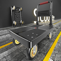 阿斯卡利小推车拉货手推车平板车拖车折叠搬运车家用轻便携快递小拉车