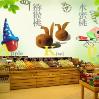 定制_3D立体古达大型水果蔬菜店铺壁画市场装饰画客厅电视背景墙墙纸影视
