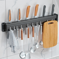 厨房用品刀架刀座壁挂式古达置物架菜刀砧板架一体刀具置物架菜刀菜板收纳架