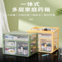 古达家用药箱家庭装小收纳盒抽屉式大容量药品药物医疗包的急救医药箱