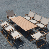 时光旧巷户外折叠桌铝合金蛋卷桌便携式露营桌子野餐桌椅套装野营用品装备