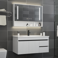 北欧浴室柜古达组合现代简约洗脸洗手台盆小户型卫生间洗漱台镜柜