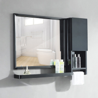 法耐（FANAI）不锈钢洗手间浴室镜子卫生间洗漱壁挂镜子带置物架厕所镜柜