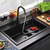 法耐(FANAI)石英石水槽厨房水槽洗菜盆单槽双槽台厨房洗碗洗菜槽