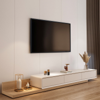 阿斯卡利(ASCARI)北欧电视柜茶几组合现代简约轻奢小户型地柜原木色可伸缩电视机柜