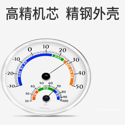 古达温度计家用车间工业专用室内药店仓库医院实验室高精度温湿度计