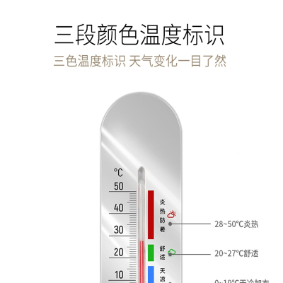 古达高精度温度计室内家用精准婴儿冰箱养殖工业用壁挂式干温湿度计表