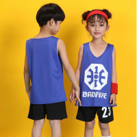 五动篮球服双面上衣学生男篮球服训练比赛可印字印号8008款单衣双层