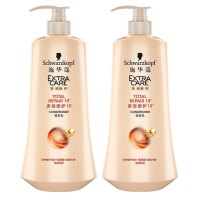 施华蔻(Schwarzkopf)多效修护19润发乳600ml*2瓶(护发素 护受损发质)(新老包装随机)