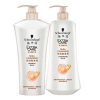施华蔻(Schwarzkopf)羊绒脂滋养洗发露600ml+润发乳600ml(洗发水深层修护染烫受损发质新老包装随机)