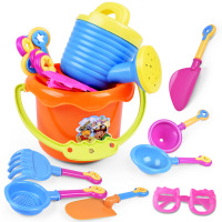 儿童沙滩玩具 9件套装随机色眼镜沙滩桶 夏天戏水戏水/玩沙玩具 AWANHOO B213