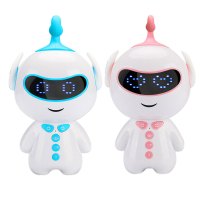 (粉蓝留言)儿童早教机智能机器人对话男女孩学习机益教玩具多功能专业早教教具 AWANHOO B571