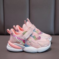 儿童鞋子男女童鞋26-37码四季新款运动轻便舒适女童网面透气防滑跑步男女童轻便童鞋儿童鞋子AWANHOO B6909