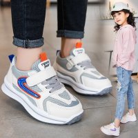 儿童鞋子男女童鞋26-37码女童鞋运动鞋新款春款儿童老爹鞋网面透气男童休闲鞋子儿童鞋子AWANHOO B3423