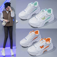 女士运动鞋网红运动鞋休闲厚底拼色老爹鞋女ins年新款秋季韩版学生单鞋女士低帮鞋B530 5381