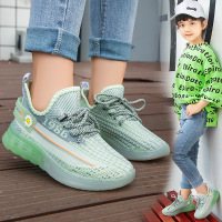 儿童鞋子男女童鞋22-39码新款儿童运动鞋女童休闲跑步鞋男童飞织网鞋软底轻便宝宝鞋子 AWANHOO B3378