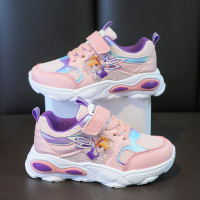 儿童鞋子男女童鞋26-37码四季新款运动轻便舒适女童网面透气防滑跑步男女童轻便童鞋儿童鞋子AWANHOO B6909