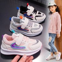 儿童鞋子男女童鞋26-37码四季新款运动轻便舒适女童网面透气防滑跑步男女童轻便童鞋儿童鞋子AWANHOO B6909