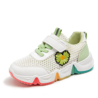 儿童鞋子男女童鞋26-37码男女童实心底运动春季学生新款网面韩版透气女童童鞋儿童靴子AWANHOO B3378