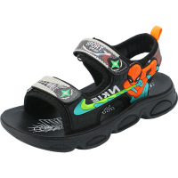 儿童凉鞋26-37码夏季男童凉鞋男孩沙滩鞋学生休闲软底轻便露趾儿童凉鞋运动风B3414