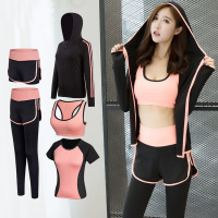 五件套运动套装 户外跑步舞蹈速干套装 16212