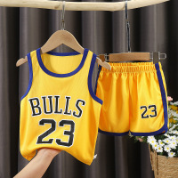 儿童套装 2件套 90-160CM 新款儿童篮球服套装中大童运动套装篮球衣背心童装 AWANHOO B1930