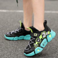 儿童鞋子运动休闲鞋男28-40码男童鞋子儿童网鞋中大童板鞋夏季新款网面镂空网眼透气休闲运动鞋AWANHOO BB5571