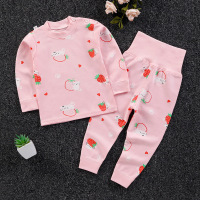 儿童套装2件套73-110CM 童装春秋款儿童内衣套装男童女童纯棉高腰秋衣秋裤婴儿睡衣家居服AWANHOO B1977