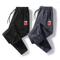 男士棉裤冬季运动裤男加绒宽松休闲长裤小脚裤子保暖外穿卫裤男AWANHOO 16227