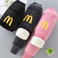 高品质儿童裤子80-130CM秋冬加绒保暖男童中性童裤卡通长裤中腰休闲裤童装裤女童裤儿童裤子AWANHOOB1931