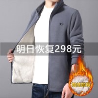 男士棉衣 抓绒衣男摇粒绒外套女上衣户外冲锋衣内胆春秋冬单面加厚卫衣开衫AWANHOO B2027