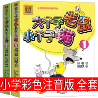 大个子老鼠小个子猫彩色注音版一年级二年级课外书全套大个子老鼠和小个子猫1和2周锐三年级一二春风文艺出版社绘本小学生阅读书