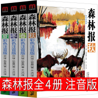 二十一世纪出版社 森林报注音版四年级春夏秋冬比安基正版全套全四册绘本小学生必读三年级二年级下册苏维大全集21世纪儿童文学