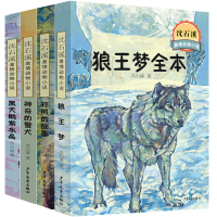 4册沈石溪动物小说狼王梦神奇的警犬黑天鹅紫水晶棕熊的故事正版全套全集全本中国少年儿童出版社的书全系列单本经典文学