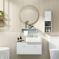 浴室柜组合小户型卫生间洗手盆洗脸盆柜古达现代简约北欧洗面池挂墙式