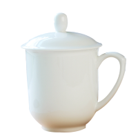 风源创意带盖水杯商务会议杯办公杯陶瓷杯