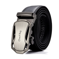 格子旗/CheckFlag 皮带男双面牛皮商务自动扣男士腰带男款时尚潮裤带 耐磨耐刮加厚带身