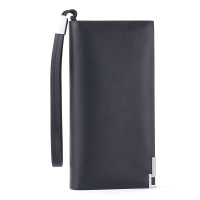 格子旗ChecKFlag男士时尚长款钱包大容量多卡位钱夹牛皮多功能卡包手拿