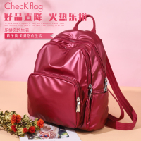 格子旗双肩包女韩版女包新品背包女士包包中大学生书包女韩版学院风休闲防水大容量