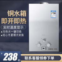 纳丽雅燃气热水器家用天然气强排即热式液化气煤气6升8升10升12升_6升电池款铜水箱送电池_液化气