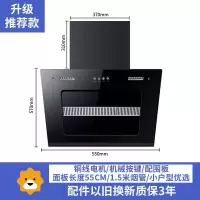 纳丽雅家用小型抽油烟机家用中式小型大吸力侧吸式吸油烟机小尺寸公寓简易出租房特价_铜线单电机55CM长按键配围板