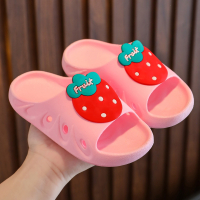 儿童拖鞋女童室内凉拖鞋防滑软底宝宝小孩水果草莓卡通中大童拖鞋