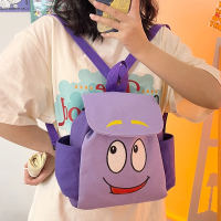 智扣爱探险的朵拉双肩书包Dora地图卡通斜跨小背包可爱儿童幼儿园礼物