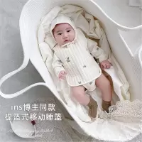 智扣婴儿手提篮移动外出便携式新生儿车载睡篮摇篮宝宝安全睡床