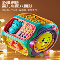 智扣婴儿手拍鼓儿童拍拍早教8 0一1岁6-12个月宝宝玩具2音乐六面体
