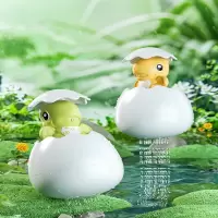 智扣恐龙蛋儿童洗澡玩具游泳池戏水水上漂浮玩具宝宝洗澡玩具喷水花洒