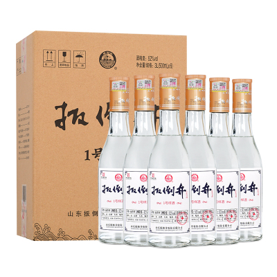 白酒 52度扳倒井一号样酒500ml*6瓶 浓香型 整箱装