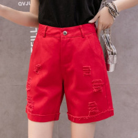 牛仔五分裤女宽松直筒短裤2020新款四5分夏季休闲中裤高腰显瘦薄